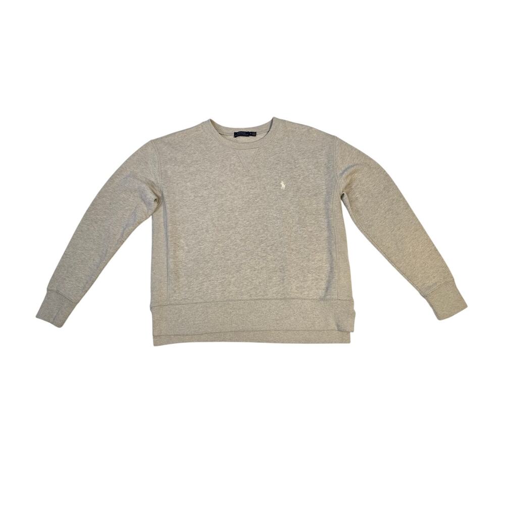 Polo Ralph Lauren Sweatshirt Mens M Oatmeal Pony Logo Crewneck Fleece